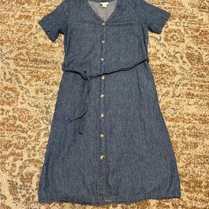 Liz Claiborne Denim Blue Midi Dress